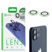 Защитное стекло для линз камеры iPhone 12 mini Amazingthing Aluminum Mint Green 2шт 0.33mm
