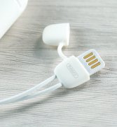 Чехол для наушников AirPods+кабель USB-iP Remax White 0.09m