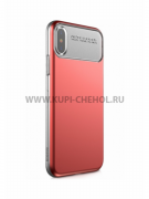 Чехол-накладка iPhone X/XS Baseus Slim Lotus Red УЦЕНЕН