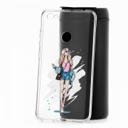 Чехол-накладка Xiaomi Redmi Note 5A Prime Kruche Print Fashion Girl