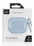 Чехол для наушников AirPods 3 (2021) Viva Madrid Clar Max Blue с карабином