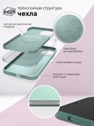 Чехол-накладка iPhone 12 Pro Max Kruche Silicone Magnet Pine green