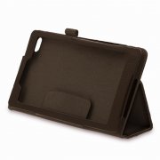 Чехол откидной Lenovo Tab 4 7.0 TB-7504X коричневый флотер к/з