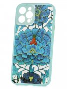 Чехол-накладка iPhone 12 Pro Max Derbi Summer Цветы мятный