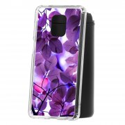 Чехол-накладка Xiaomi Redmi Note 9 Pro/Note 9S/Note 9 Pro Max Kruche Print Purple leaves