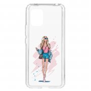 Чехол-накладка Xiaomi Mi 10 Lite Kruche Print Fashion Girl