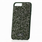 Чехол-накладка iPhone 7 Plus/8 Plus Swarovski Кристаллы Green/Silver