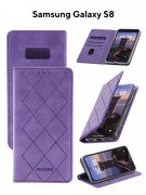 Чехол книжка Samsung Galaxy S8 Kruche Rhombus Lilac