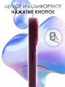Чехол-накладка iPhone 14 Kruche Camera Shine Wine red