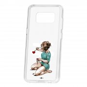 Чехол-накладка Samsung Galaxy S8 Kruche Print Рисуя любовь