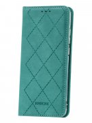 Чехол книжка Samsung Galaxy S20 Plus Kruche Rhombus Turquoise