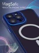 Чехол-накладка iPhone 14 Pro Max Kruche Reliable Magnet Blue