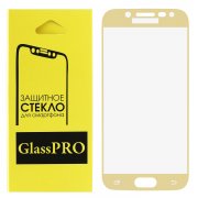 Защитное стекло Samsung Galaxy J5 2017 Glass Pro Full Glue золотое 0.33mm