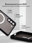 Чехол-накладка Samsung Galaxy S21 Plus Kruche Skin Shell Magnet Black