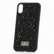 Чехол-накладка iPhone X/XS Swarovski Камешки Black