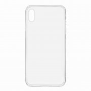 Чехол-накладка iPhone XS Max SkinBox Slim Silicone прозрачный