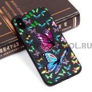 Чехол-накладка iPhone X/XS Цветы 10073