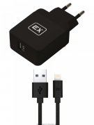 СЗУ 1USB 2.4A+кабель USB-iP Exployd Sonder QC3.0 1m Black УЦЕНЕН