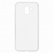 Чехол-накладка Samsung Galaxy J6 2018 SkinBox Slim Silicone прозрачный