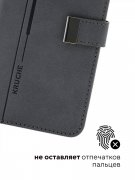 Чехол книжка Xiaomi Redmi Note 10/Note 10S Kruche Flip Classic Gray