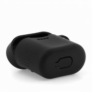 Чехол для Huawei Honor FlyPods силиконовый черный с карабином