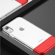 Чехол-накладка iPhone XS Max Baseus Soft and hard Red