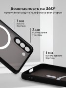 Чехол-накладка Samsung Galaxy S21 Kruche Skin Shell Magnet Black
