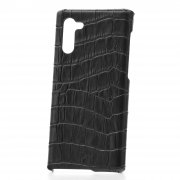 Чехол-накладка Samsung Galaxy Note 10 Kruche натуральная кожа черный крокодил