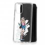 Чехол-накладка Samsung Galaxy A51 Kruche Print Fashion Girl