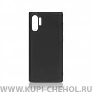 Чехол-накладка Samsung Galaxy Note 10+ DF Soft-touch Black