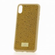Чехол-накладка iPhone XS Max Swarovski Бусины Gold
