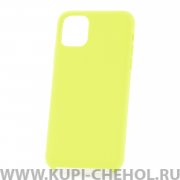 Чехол-накладка iPhone 11 Pro Max Derbi Slim Silicone-2 лимонный