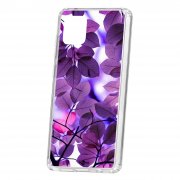 Чехол-накладка Samsung Galaxy Note 10 Lite Kruche Print Purple leaves