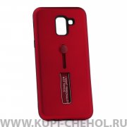 Чехол-накладка Samsung Galaxy J6 2018 42003 с подставкой красный