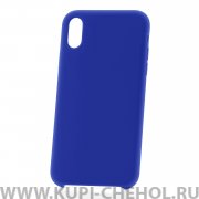 Чехол-накладка iPhone XS Max Derbi Slim Silicone-2 васильковый