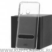 Чехол-накладка Samsung Galaxy M30/A40 S Hdci прозрачный с черной подставкой