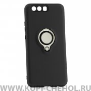 Чехол-накладка Huawei P10 Plus 42001 с кольцом-держателем черный