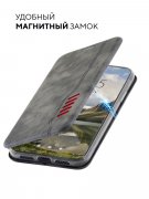 Чехол книжка Samsung Galaxy A01/A015 Kruche Open Book-1 Gray