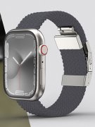 Ремешок для Apple Watch 42mm/44mm/45mm Amazingthing Titan Weave 2 Gray