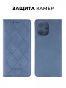Чехол книжка Xiaomi Redmi 12 (4G) Kruche Rhombus Cyan