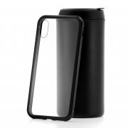 Чехол-накладка iPhone X/XS Derbi Магнитный черный/прозрачный
