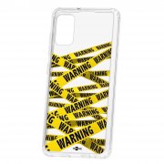 Чехол-накладка Samsung Galaxy A41 Kruche Print Warning