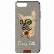 Чехол-накладка iPhone 7 Plus/8 Plus Remax Funny Pets Gray