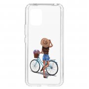 Чехол-накладка Xiaomi Mi 10 Lite Kruche Print Велосипедная прогулка