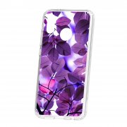 Чехол-накладка Huawei P20 Lite/Nova 3e Kruche Print Purple leaves