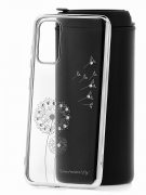 Чехол-накладка Samsung Galaxy S20 Kruche Flash drill Silver