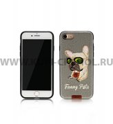 Чехол-накладка iPhone 7/8/SE (2020) Remax Funny Pets Gray