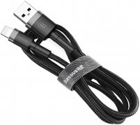 Кабель USB-iP Baseus Cafule Gray/Black 0.5m 2.4A
