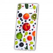 Чехол-накладка Samsung Galaxy S10+ Kruche Print Fruits