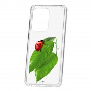Чехол-накладка Samsung Galaxy S20 Ultra Kruche Print Ladybug